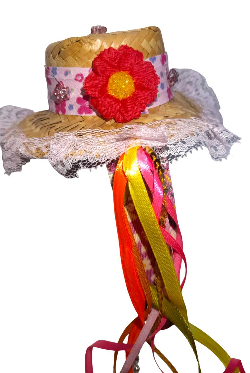 TIARA JUNINA C/CHAPEU PALHA M